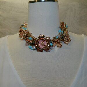 Nior Rhinestone Faux Necklace (406)